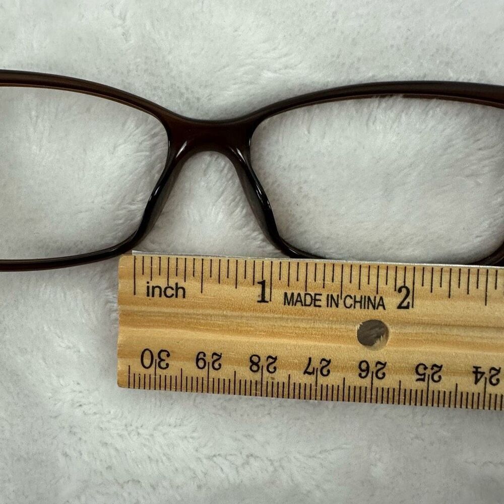 Gucci Women's Havana Eyeglass Frames Style 3645 Rectangular Frame Brown White Lo - Picture 9 of 10